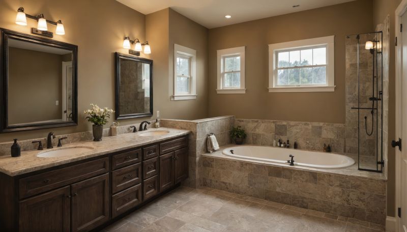 Luxury Bathroom with Statement Fixtures